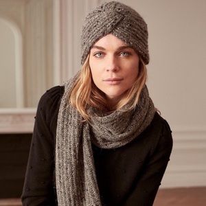 Sézane Charlotte Hat in Dark Grey